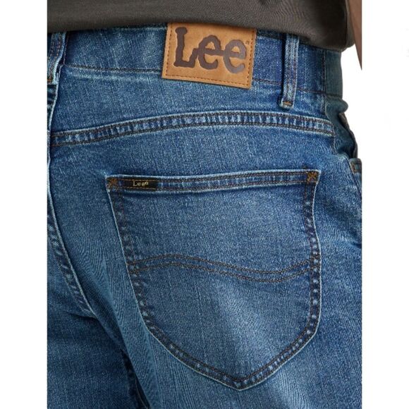 Men's Straight Tapered Active Stretch Blue Denim Jeans Pants Size 40X30 - Picture 8 of 8